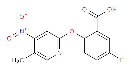 5-fluoro-2-((5-methyl-4-nitropyridin-2-yl)oxy)benzoic acid