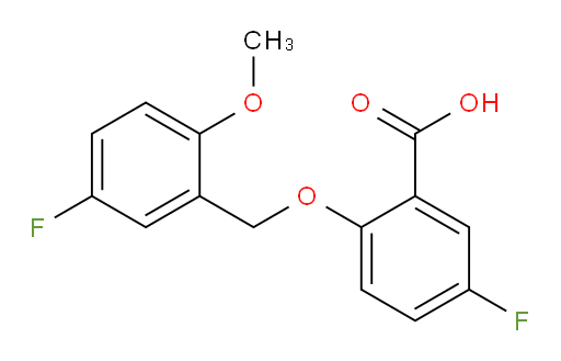 5-fluoro-2-((5-fluoro-2-methoxybenzyl)oxy)benzoic acid