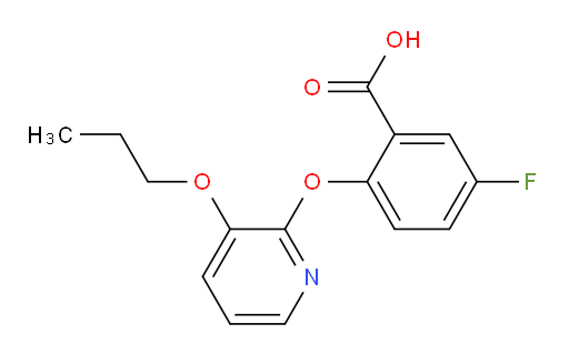 5-fluoro-2-((3-propoxypyridin-2-yl)oxy)benzoic acid