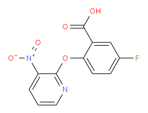 5-fluoro-2-((3-nitropyridin-2-yl)oxy)benzoic acid