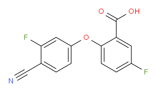 2-(4-cyano-3-fluorophenoxy)-5-fluorobenzoic acid