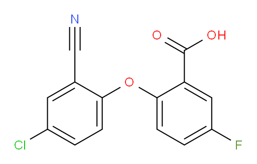 2-(4-chloro-2-cyanophenoxy)-5-fluorobenzoic acid