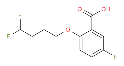 2-(4,4-difluorobutoxy)-5-fluorobenzoic acid