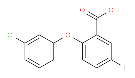 2-(3-chlorophenoxy)-5-fluorobenzoic acid