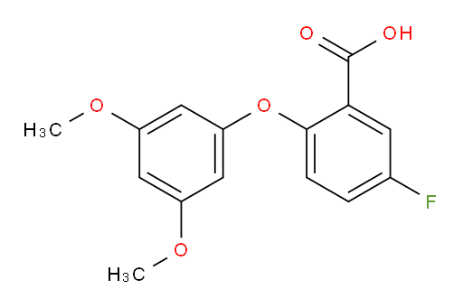 2-(3,5-dimethoxyphenoxy)-5-fluorobenzoic acid