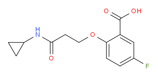 2-(3-(cyclopropylamino)-3-oxopropoxy)-5-fluorobenzoic acid