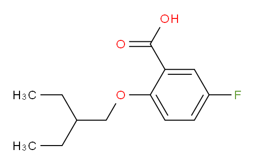 2-(2-ethylbutoxy)-5-fluorobenzoic acid