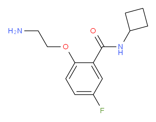 2-(2-aminoethoxy)-N-cyclobutyl-5-fluorobenzamide