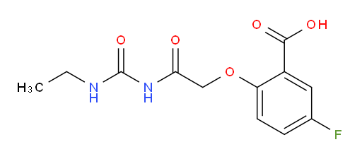 2-(2-(3-ethylureido)-2-oxoethoxy)-5-fluorobenzoic acid