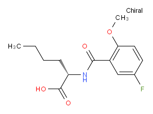 (S)-2-(5-fluoro-2-methoxybenzamido)hexanoic acid