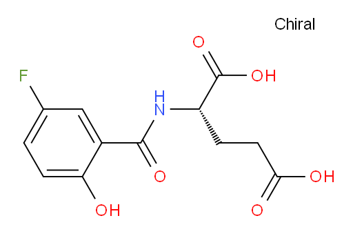 (S)-2-(5-fluoro-2-hydroxybenzamido)pentanedioic acid