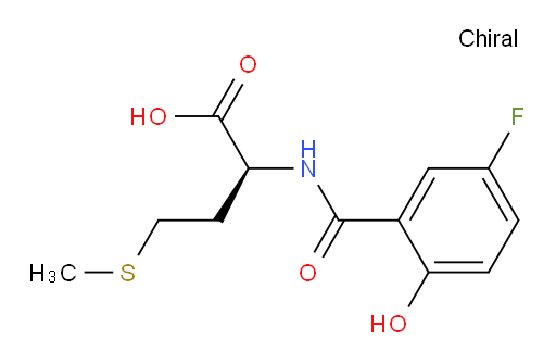 (S)-2-(5-fluoro-2-hydroxybenzamido)-4-(methylthio)butanoic acid