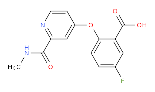 5-fluoro-2-((2-(methylcarbamoyl)pyridin-4-yl)oxy)benzoic acid