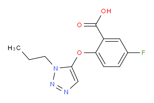 5-fluoro-2-((1-propyl-1H-1,2,3-triazol-5-yl)oxy)benzoic acid