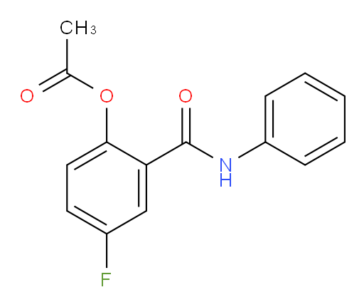 4-fluoro-2-(phenylcarbamoyl)phenyl acetate