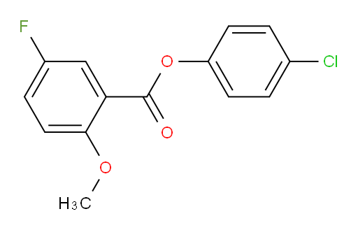 4-chlorophenyl 5-fluoro-2-methoxybenzoate