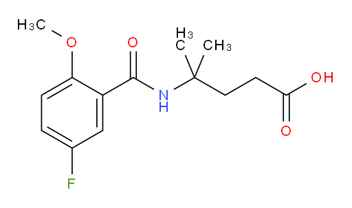 4-(5-fluoro-2-methoxybenzamido)-4-methylpentanoic acid