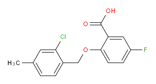 2-((2-chloro-4-methylbenzyl)oxy)-5-fluorobenzoic acid