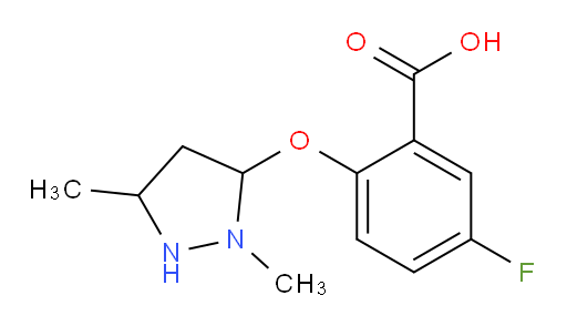 2-((2,5-dimethylpyrazolidin-3-yl)oxy)-5-fluorobenzoic acid