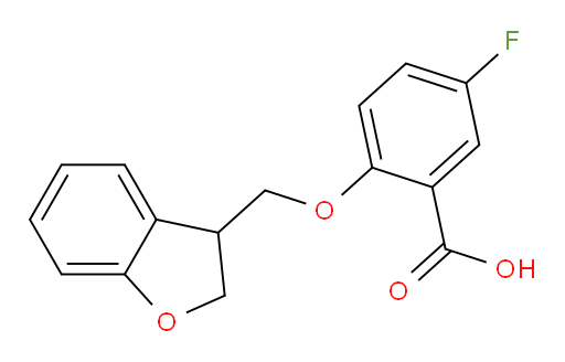 2-((2,3-dihydrobenzofuran-3-yl)methoxy)-5-fluorobenzoic acid