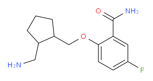 2-((2-(aminomethyl)cyclopentyl)methoxy)-5-fluorobenzamide