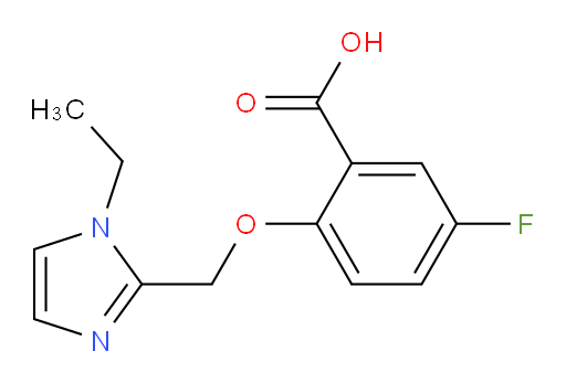 2-((1-ethyl-1H-imidazol-2-yl)methoxy)-5-fluorobenzoic acid