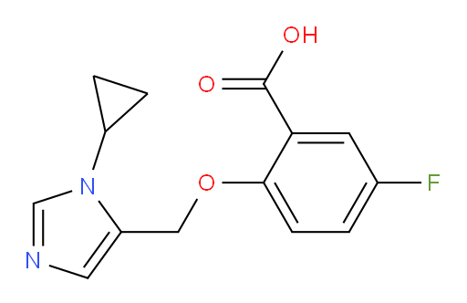 2-((1-cyclopropyl-1H-imidazol-5-yl)methoxy)-5-fluorobenzoic acid