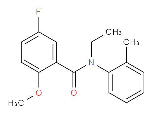 N-ethyl-5-fluoro-2-methoxy-N-(o-tolyl)benzamide