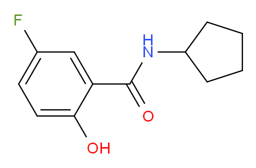 N-cyclopentyl-5-fluoro-2-hydroxybenzamide