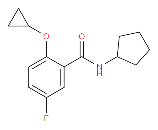 N-cyclopentyl-2-cyclopropoxy-5-fluorobenzamide