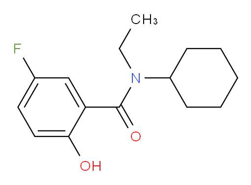 N-cyclohexyl-N-ethyl-5-fluoro-2-hydroxybenzamide