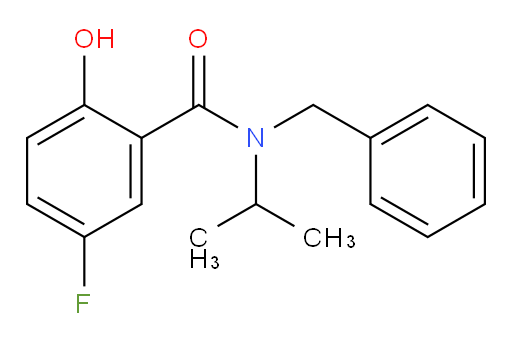 N-benzyl-5-fluoro-2-hydroxy-N-isopropylbenzamide