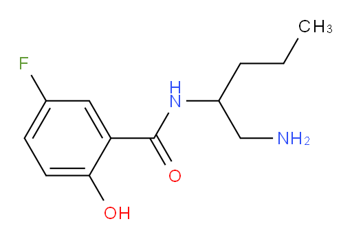 N-(1-aminopentan-2-yl)-5-fluoro-2-hydroxybenzamide
