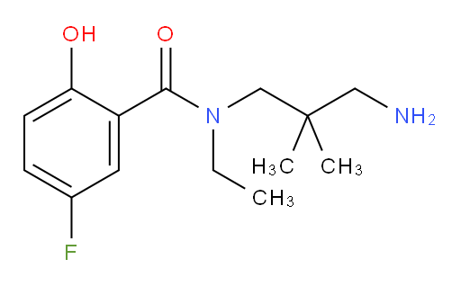 N-(3-amino-2,2-dimethylpropyl)-N-ethyl-5-fluoro-2-hydroxybenzamide