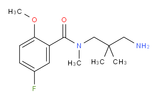 N-(3-amino-2,2-dimethylpropyl)-5-fluoro-2-methoxy-N-methylbenzamide