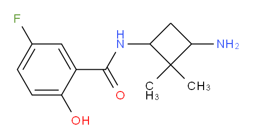 N-(3-amino-2,2-dimethylcyclobutyl)-5-fluoro-2-hydroxybenzamide
