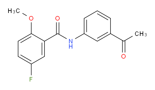 N-(3-acetylphenyl)-5-fluoro-2-methoxybenzamide