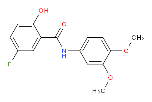 N-(3,4-dimethoxyphenyl)-5-fluoro-2-hydroxybenzamide