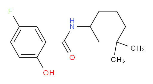 N-(3,3-dimethylcyclohexyl)-5-fluoro-2-hydroxybenzamide