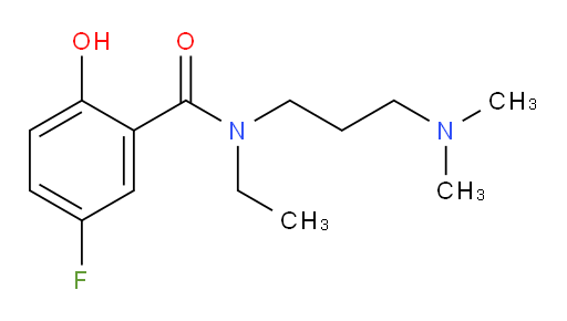 N-(3-(dimethylamino)propyl)-N-ethyl-5-fluoro-2-hydroxybenzamide