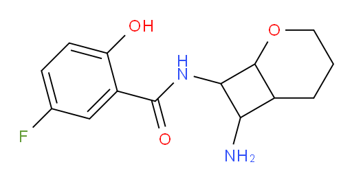 N-(7-amino-2-oxabicyclo[4.2.0]octan-8-yl)-5-fluoro-2-hydroxybenzamide