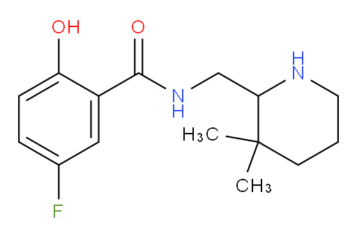 N-((3,3-dimethylpiperidin-2-yl)methyl)-5-fluoro-2-hydroxybenzamide