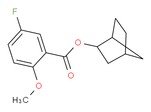 bicyclo[2.2.1]heptan-2-yl 5-fluoro-2-methoxybenzoate