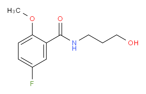 5-fluoro-N-(3-hydroxypropyl)-2-methoxybenzamide
