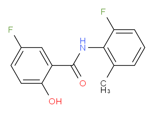 5-fluoro-N-(2-fluoro-6-methylphenyl)-2-hydroxybenzamide