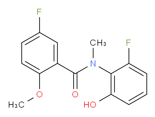5-fluoro-N-(2-fluoro-6-hydroxyphenyl)-2-methoxy-N-methylbenzamide