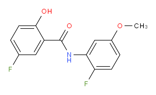5-fluoro-N-(2-fluoro-5-methoxyphenyl)-2-hydroxybenzamide