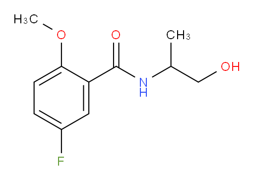 5-fluoro-N-(1-hydroxypropan-2-yl)-2-methoxybenzamide