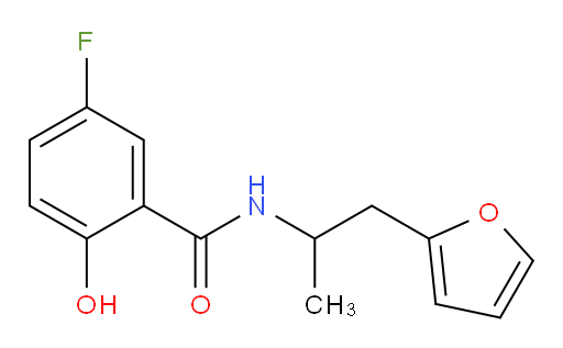 5-fluoro-N-(1-(furan-2-yl)propan-2-yl)-2-hydroxybenzamide