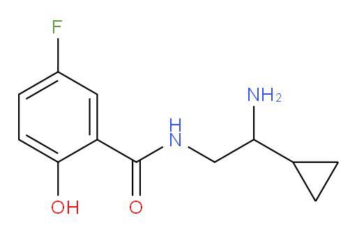 N-(2-amino-2-cyclopropylethyl)-5-fluoro-2-hydroxybenzamide